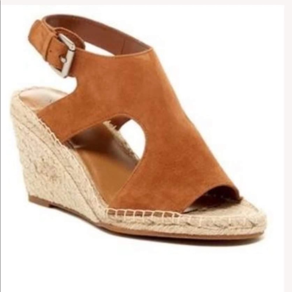 SUSINA Dillon Cutout Espadrille Sandal Suede Sz 10M